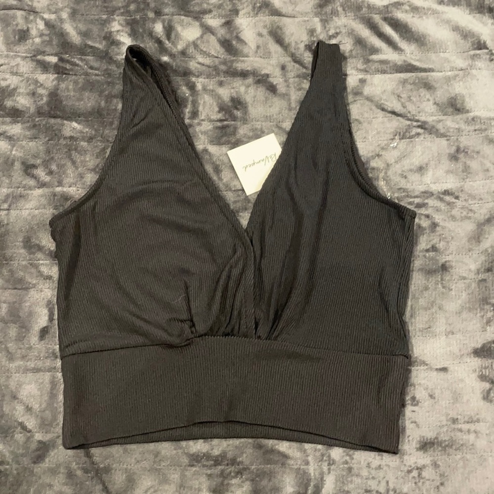 brand new never worn black medium tank top